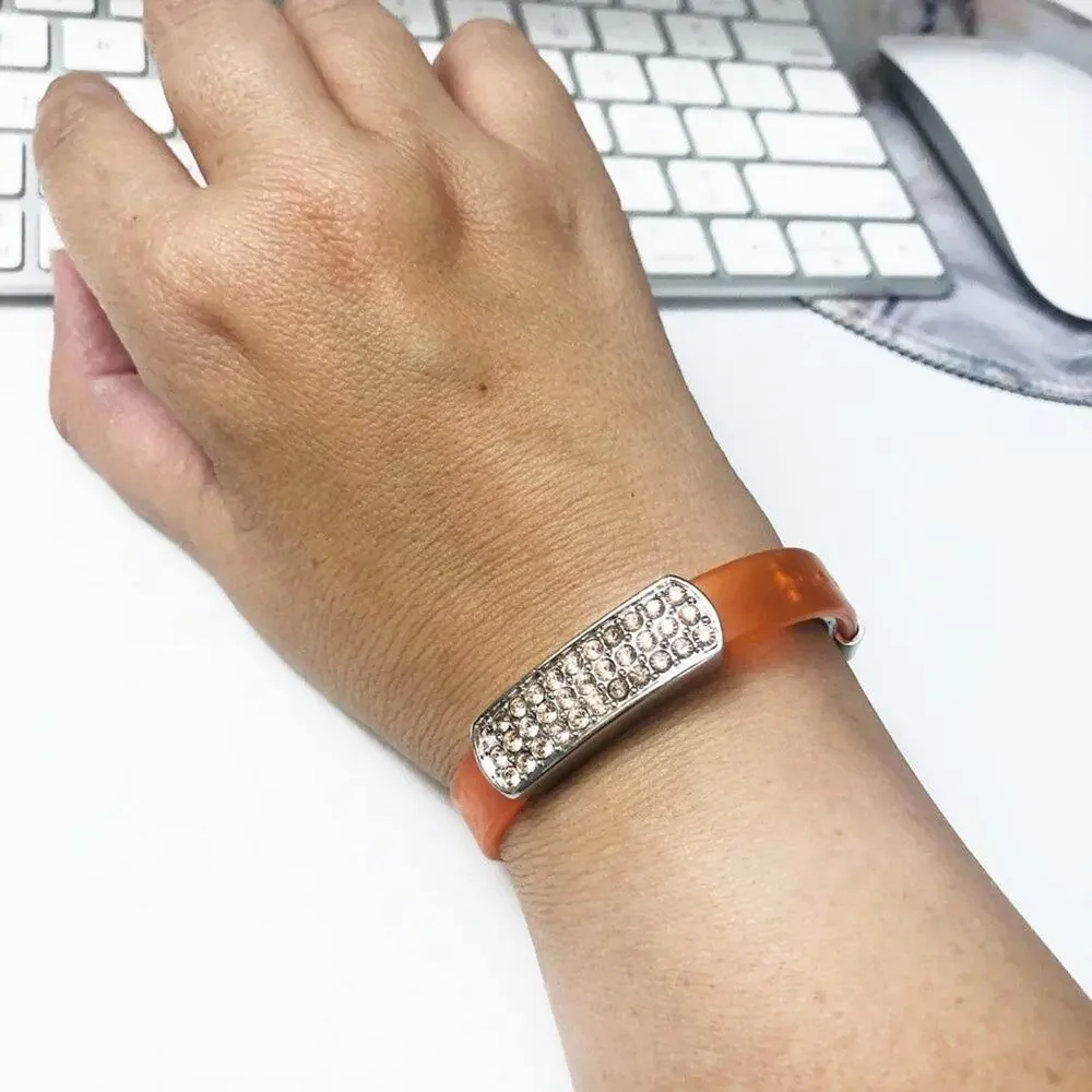 Swarovski Crystal Orange Jelly Bracelet